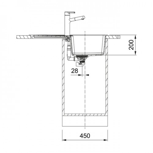 Мойка кухонная FRANKE CNG 611/211-78 оникс
