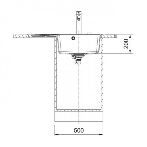 Мойка кухонная FRANKE CNG 611/211-78 TL оникс, чаша слева