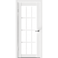 Межкомнатная дверь в Экошпоне ВЕГА 5 сатин белый