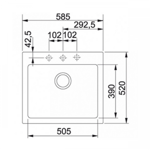 Мойка кухонная FRANKE Maris MRG 610-58 (миндаль)