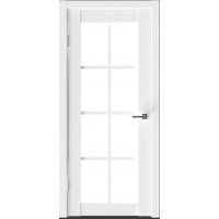 Межкомнатная дверь в Экошпоне ВЕГА 4 сатин белый